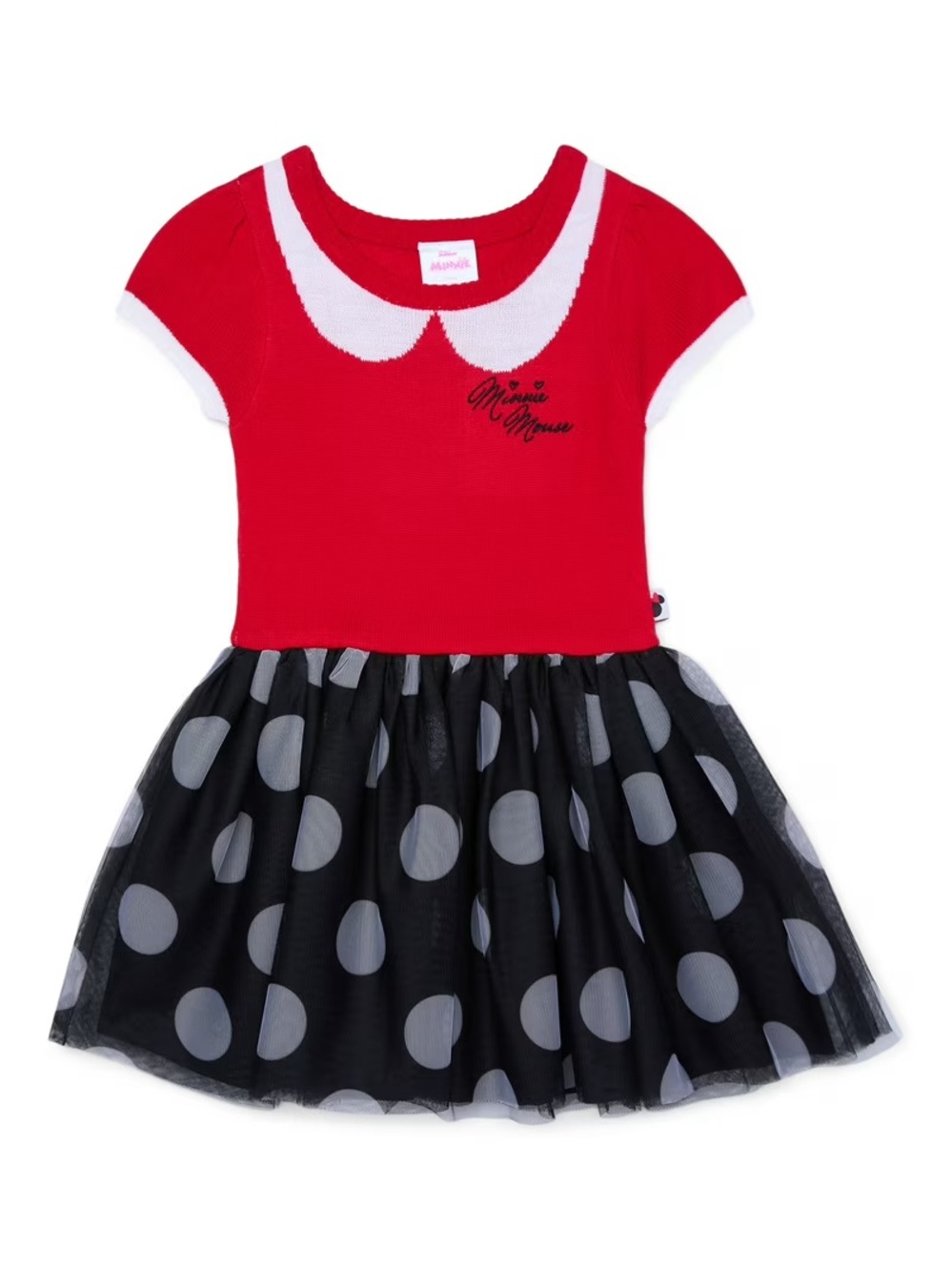 Minnie Mouse Cosplay Red and Black Polka Dot Kids Costume Dress
